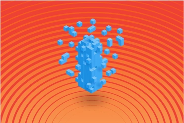 Изображение мужчины на баннере