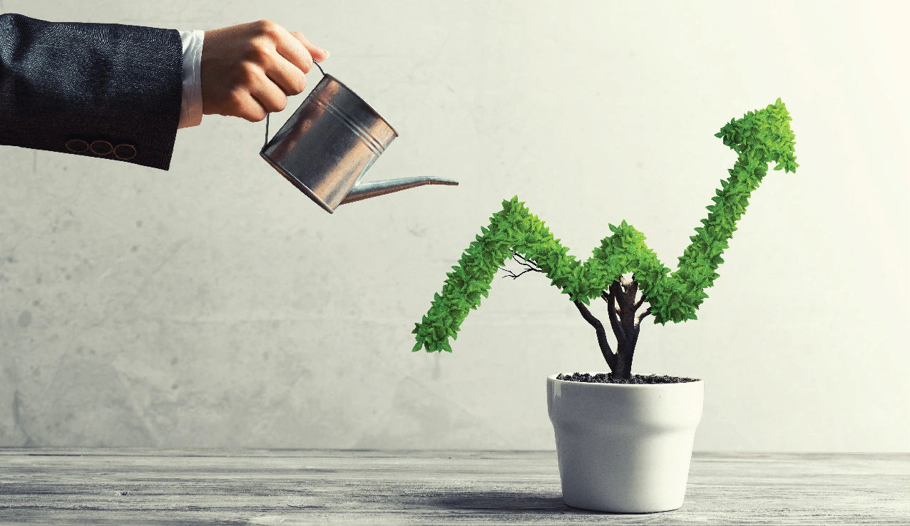 Изображение мужчины на баннере